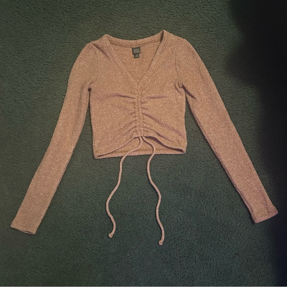 Wild Fable Brown Ruched Blouse